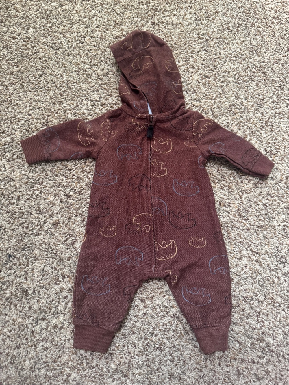 Carters Baby Hooded Coverall Jumpsuit